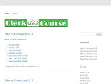 Tablet Screenshot of clerkofthecourse.com